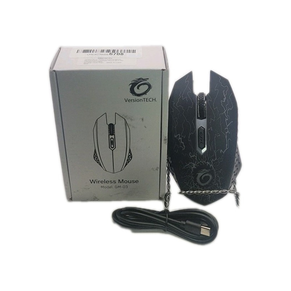 VersionTECH  Wireless‎ Gaming Mouse, Rechargeable Computer Mouse- BLACK
